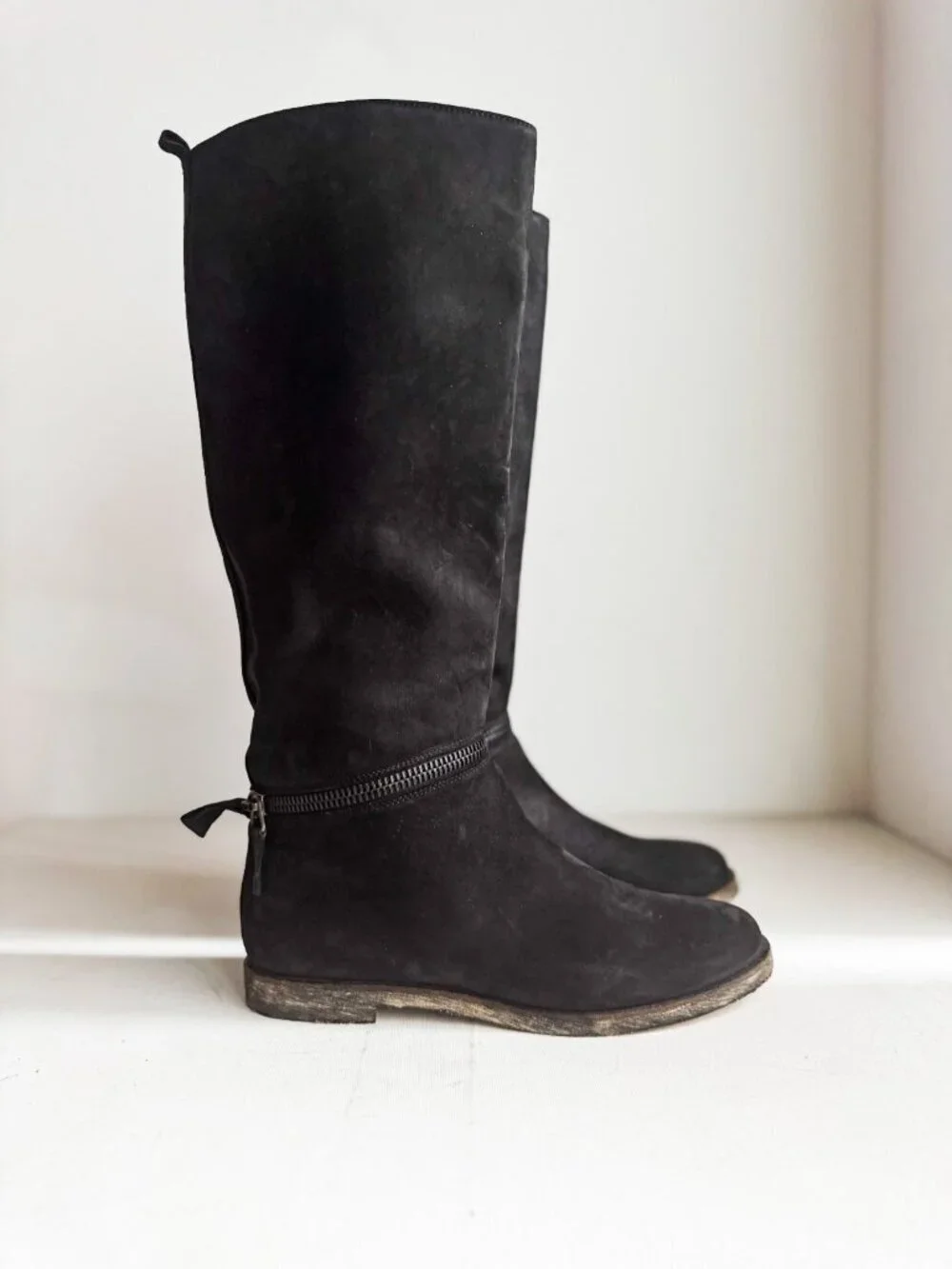 Maison Margiela MM6 Black Suede Convertible 2 in 1 Boots 39